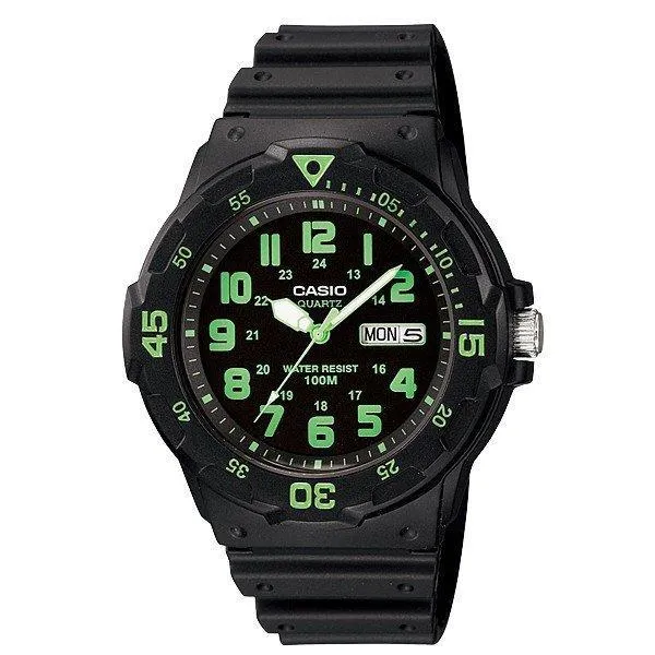 Casio MRW-200H-3B Black Resin Strap Watch for Men