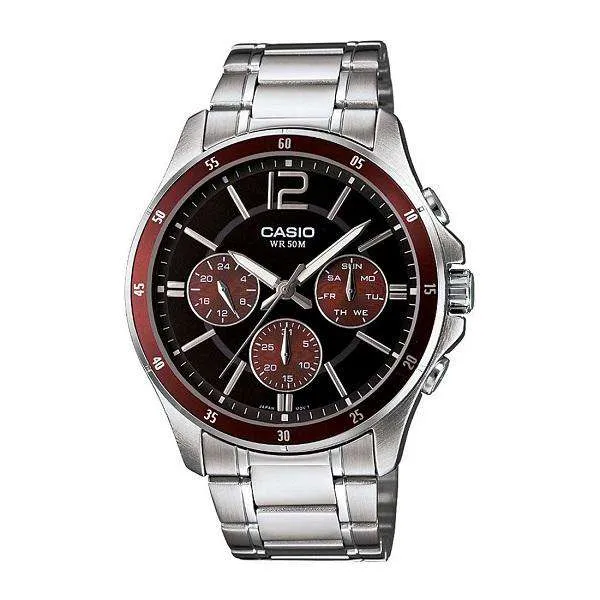 Casio MTP-1374D-5AVDF Silver Stainless Watch for Men