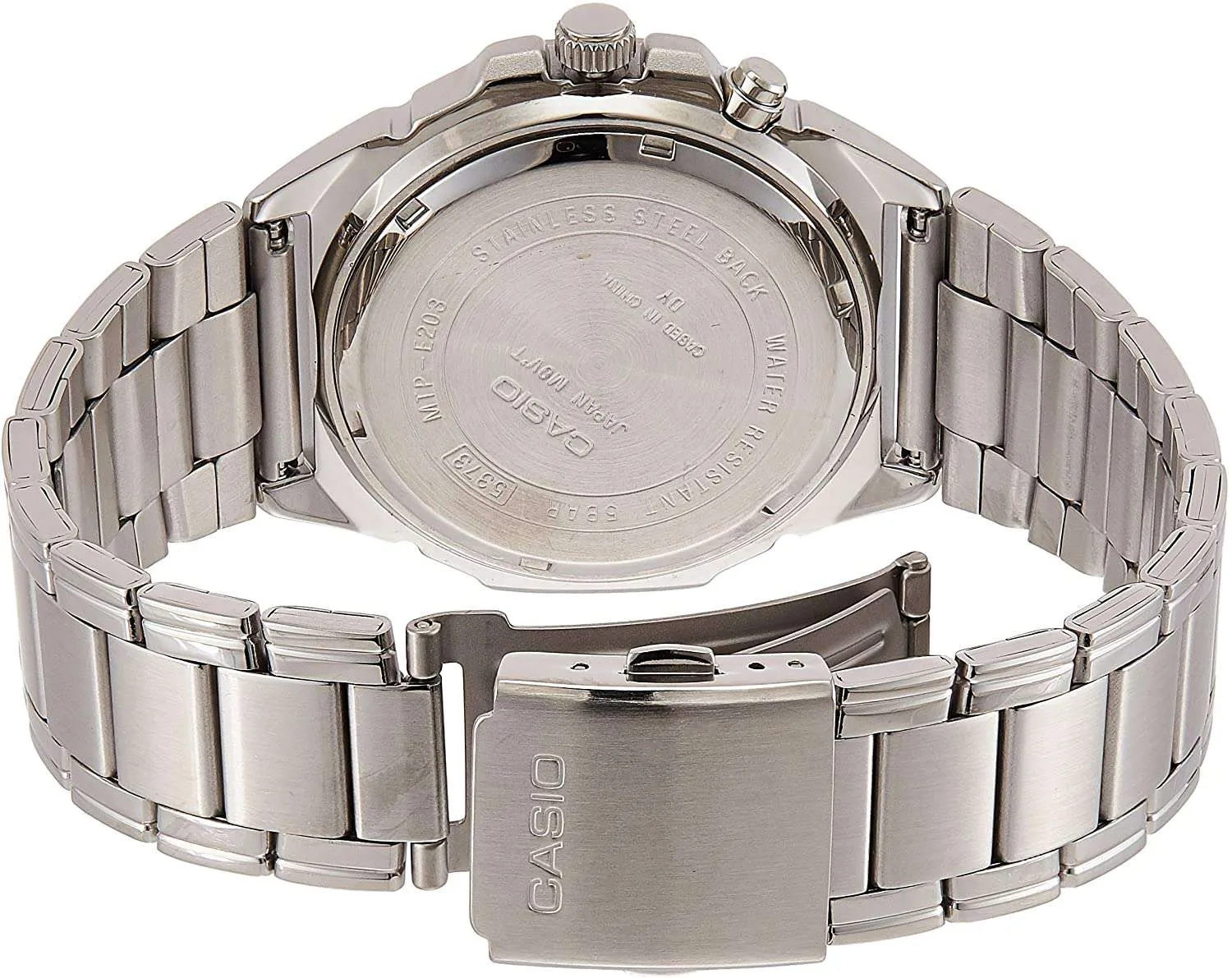 Casio MTP-E203D-2A Silver Stainless Watch for Men