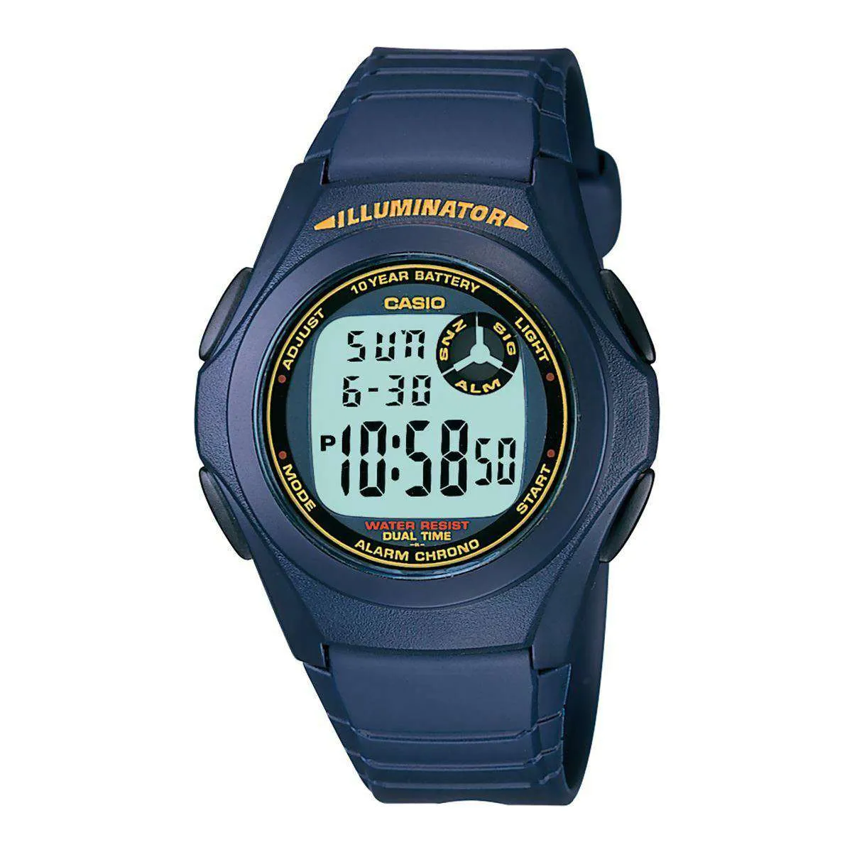 Casio Standard F-200W-2BDF Blue Resin Strap Watch for Men