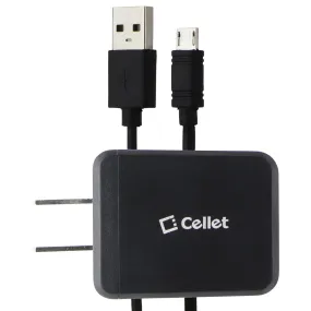 Cellet Home Charger   Micro USB Cable (4FT) - Black