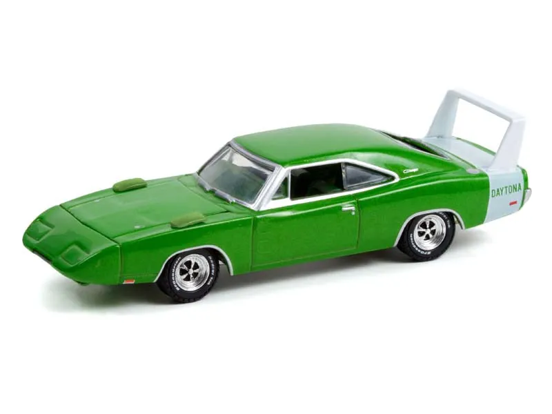 CHASE 1969 Dodge Charger Daytona - Spring Green  (Barrett-Jackson Scottsdale Edition) Series 8 Diecast 1:64 Scale Model - Greenlight 37240B