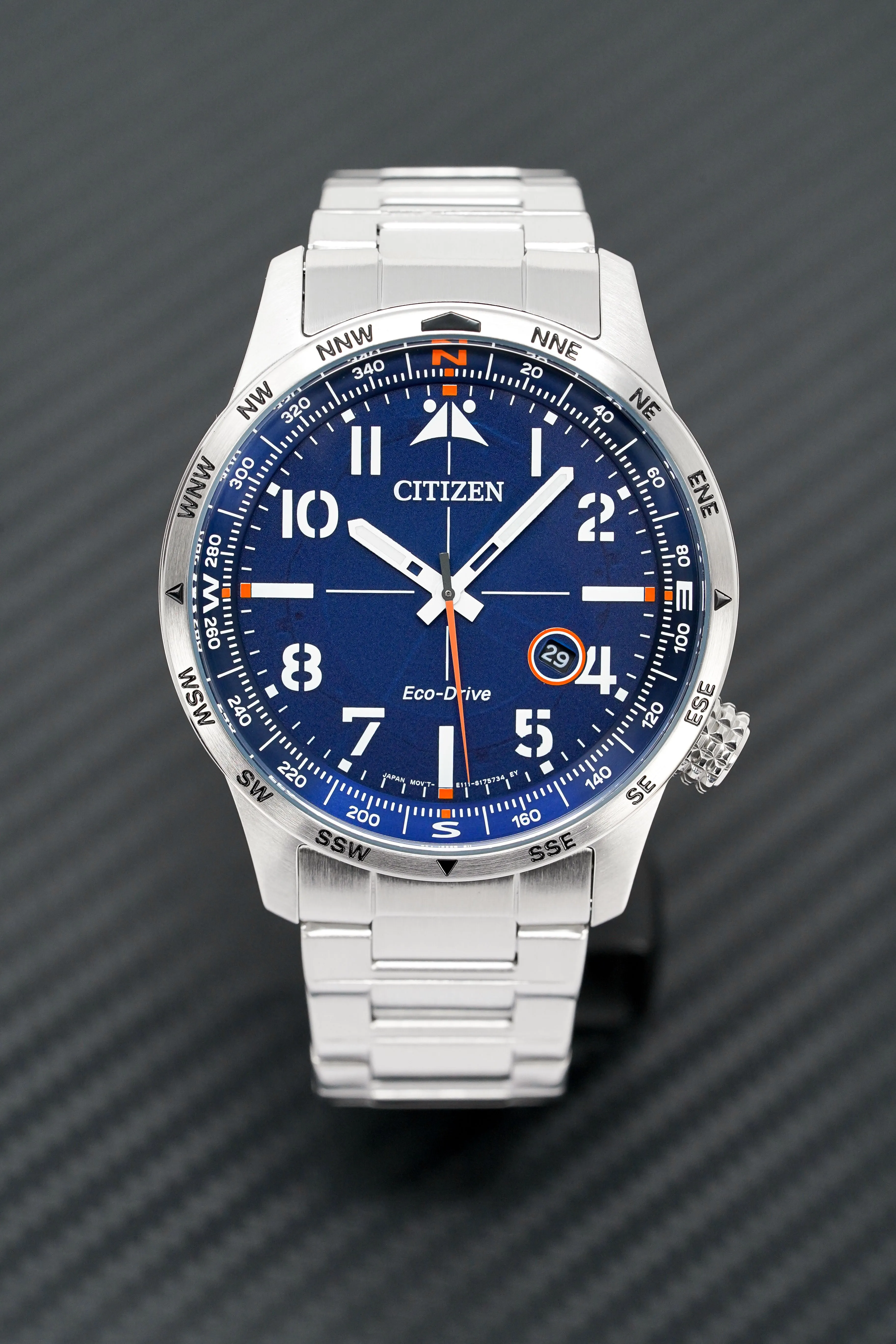 Citizen Men's Watch Eco-Drive Aviator Blue BM7550-87L