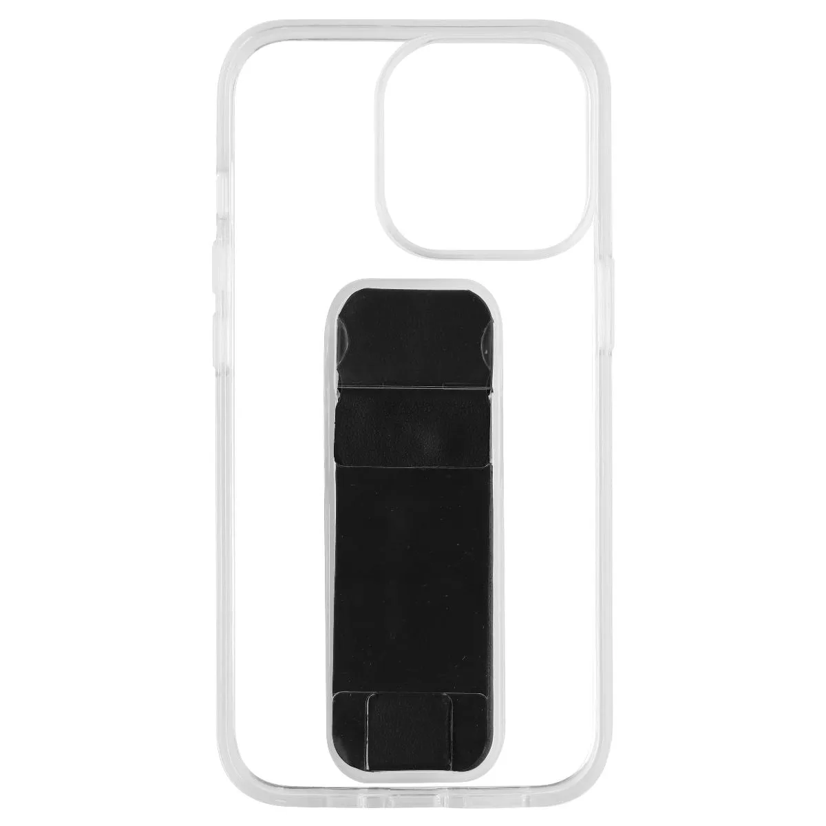 CLCKR Stand & Grip Case for iPhone 13 Pro Smartphones - Clear/Black