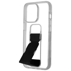 CLCKR Stand & Grip Case for iPhone 13 Pro Smartphones - Clear/Black