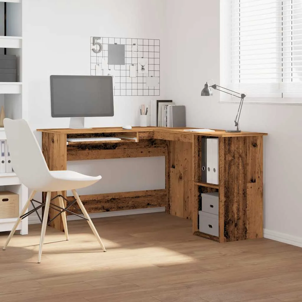 Corner Desk Old Wood 120x140x75 cm Engineered Wood