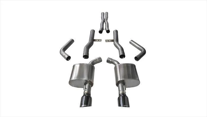 Corsa Xtreme Exhaust System (Black): Chrysler 300C / Dodge Charger 6.2L & 6.4L Hemi 2015 - 2024