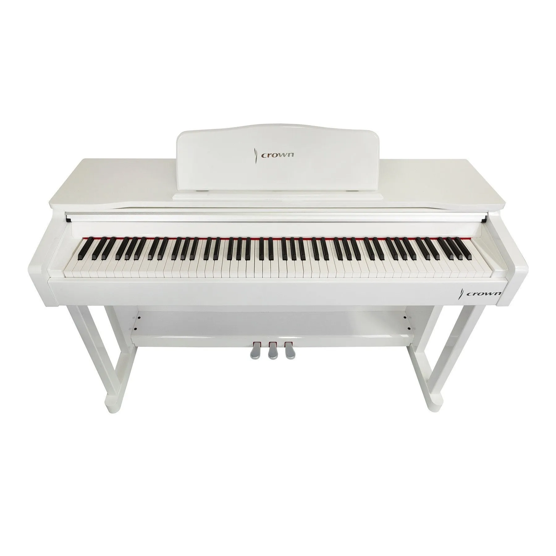 Crown 88-Key Hammer Action Digital Piano (White Gloss)