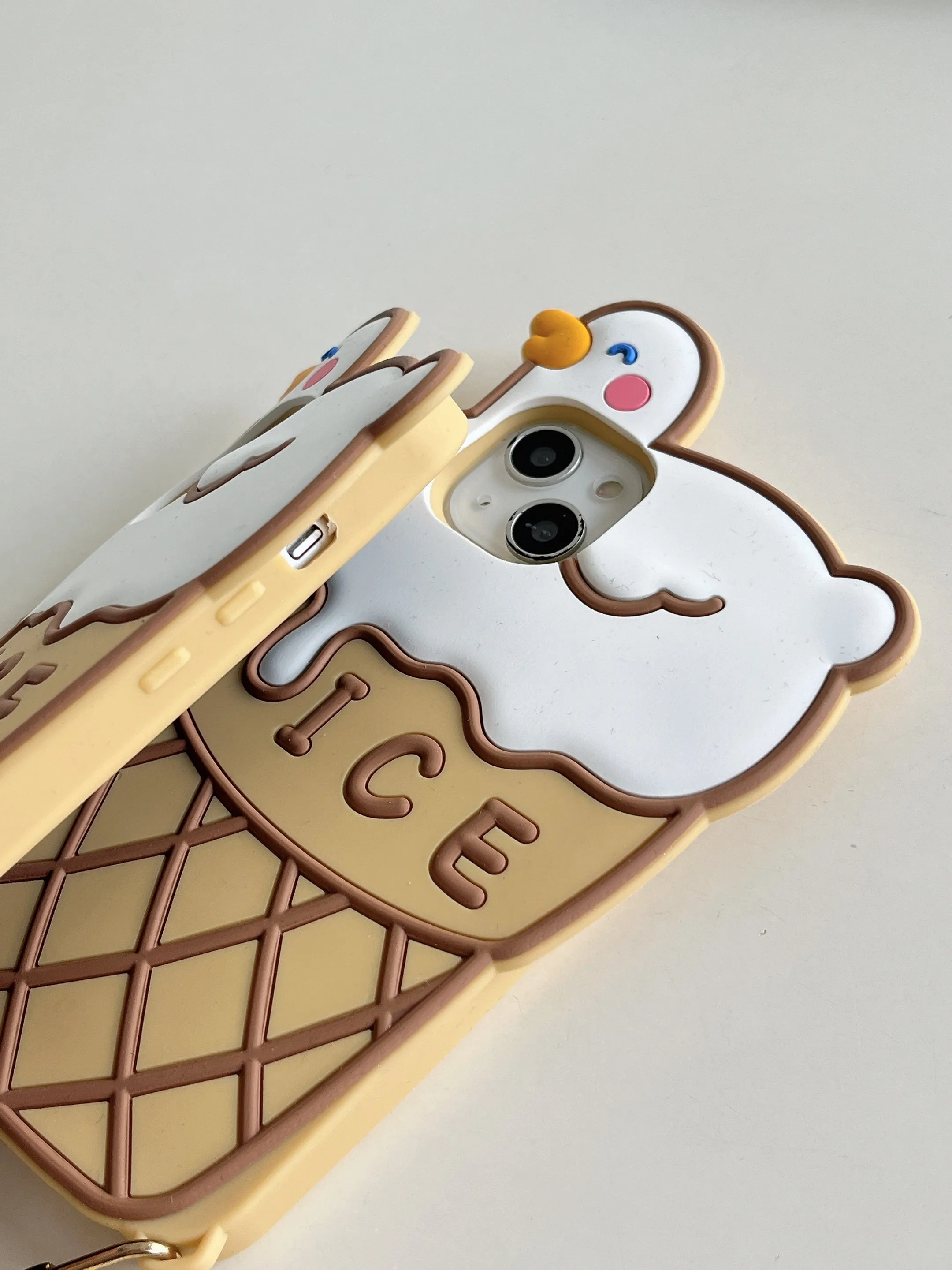 Cute Ice Cream Designer Silicon Case for iPhone