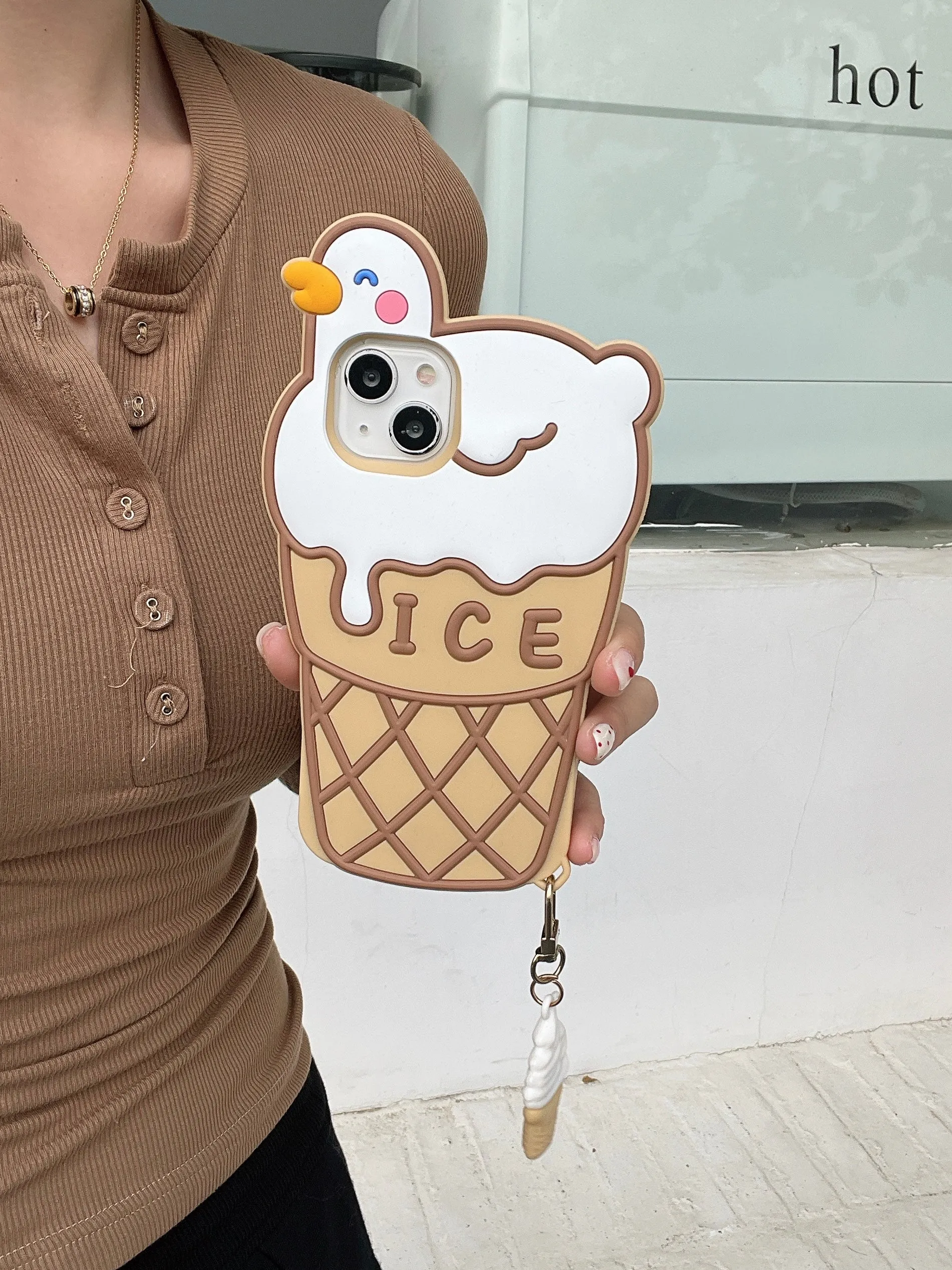 Cute Ice Cream Designer Silicon Case for iPhone