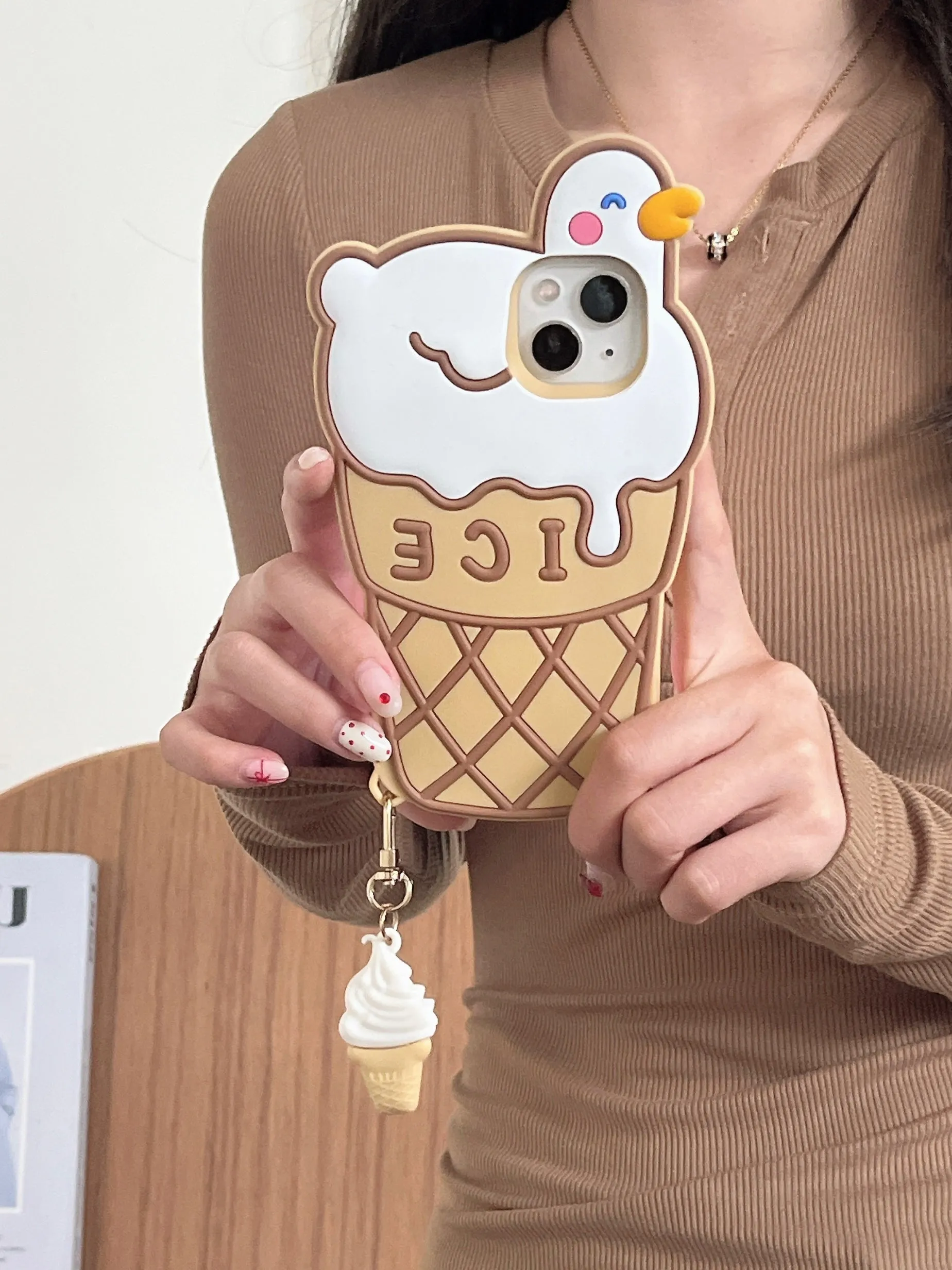 Cute Ice Cream Designer Silicon Case for iPhone