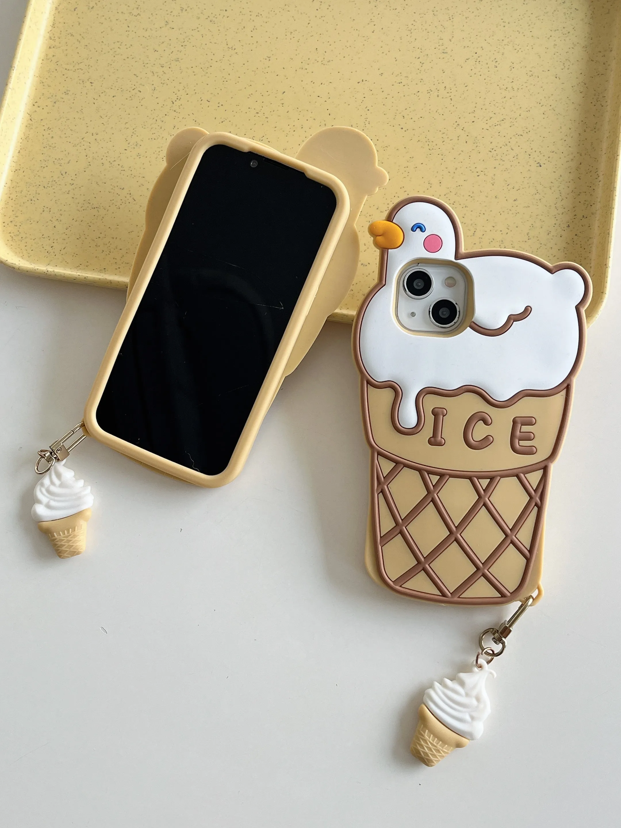 Cute Ice Cream Designer Silicon Case for iPhone