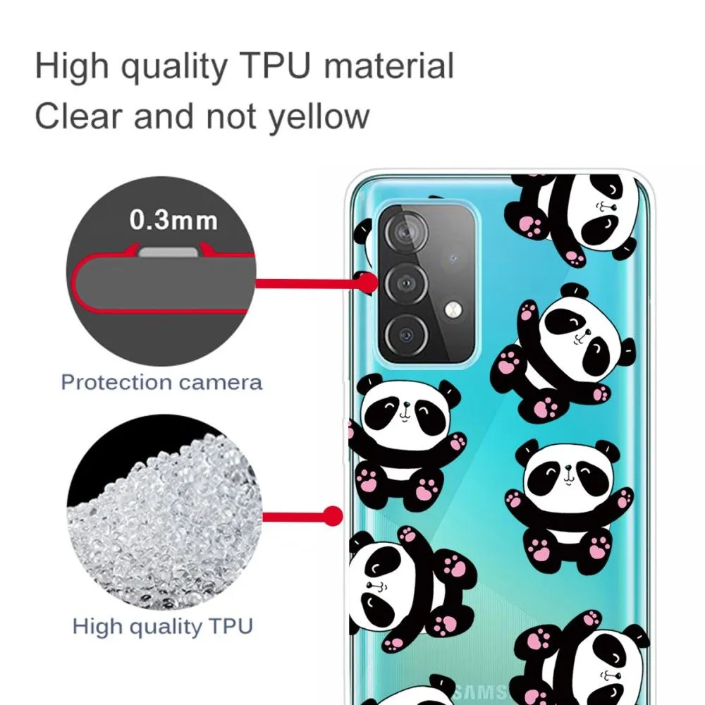 Deco Samsung Galaxy A73 case - Pandas