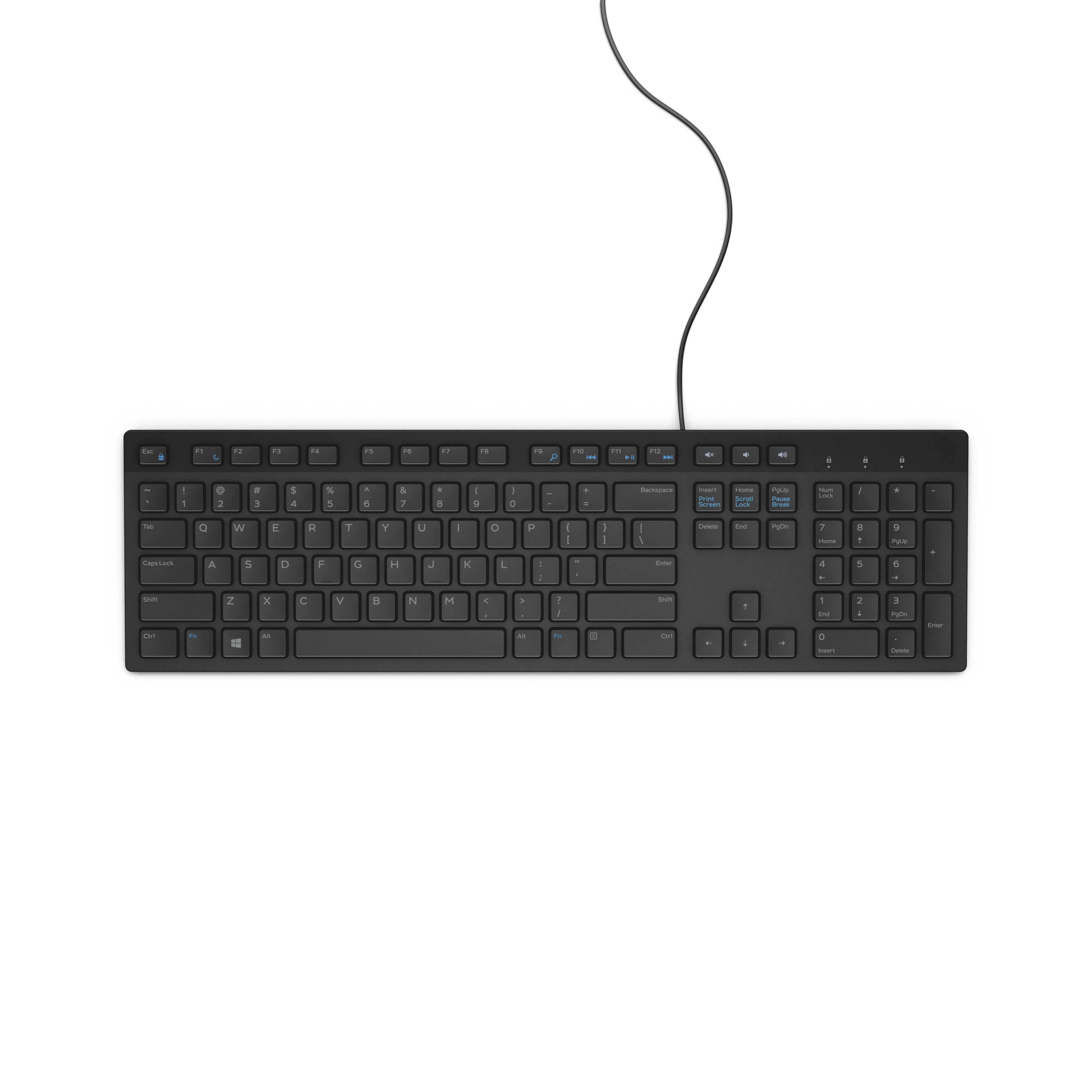 Dell KB216 Multimedia Wired Keyboard, Black- KB216-BK-US