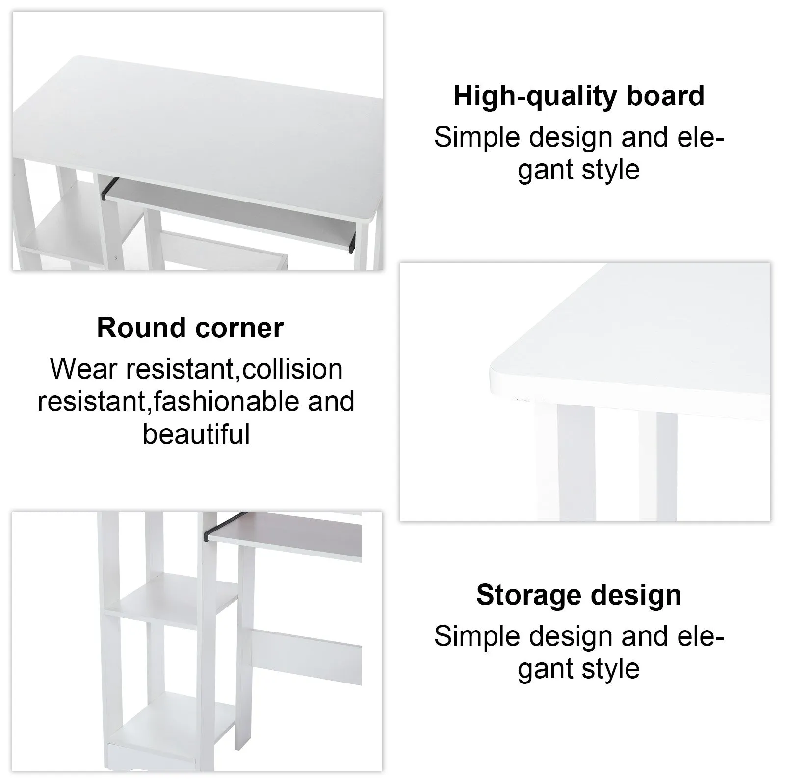 Desktop Home Computer Modern Minimalist Creative Writing Desk