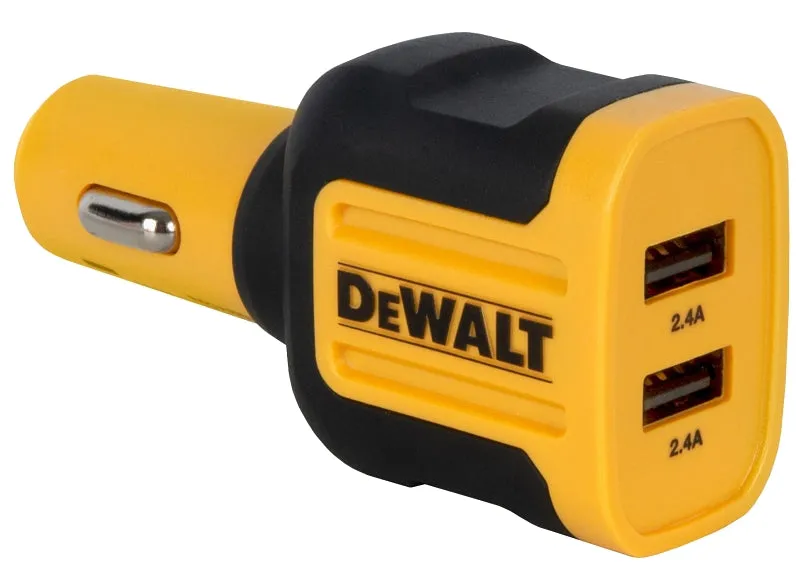 DeWALT 141 9008 DW2 USB Charger, 2.4 A Charge, Black :EA: QUANTITY: 1