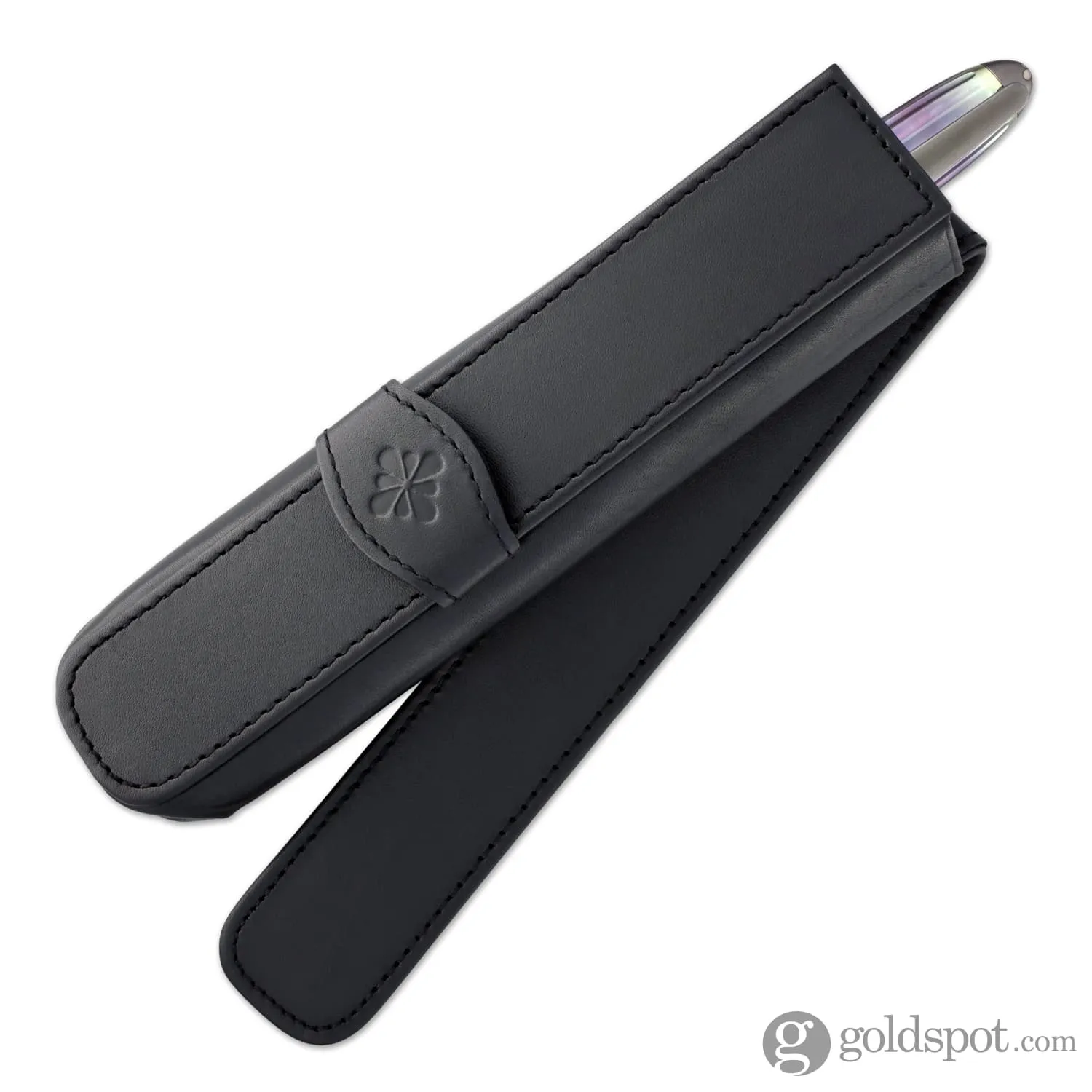 Diplomat Single Pen Case Fine Leather in Black