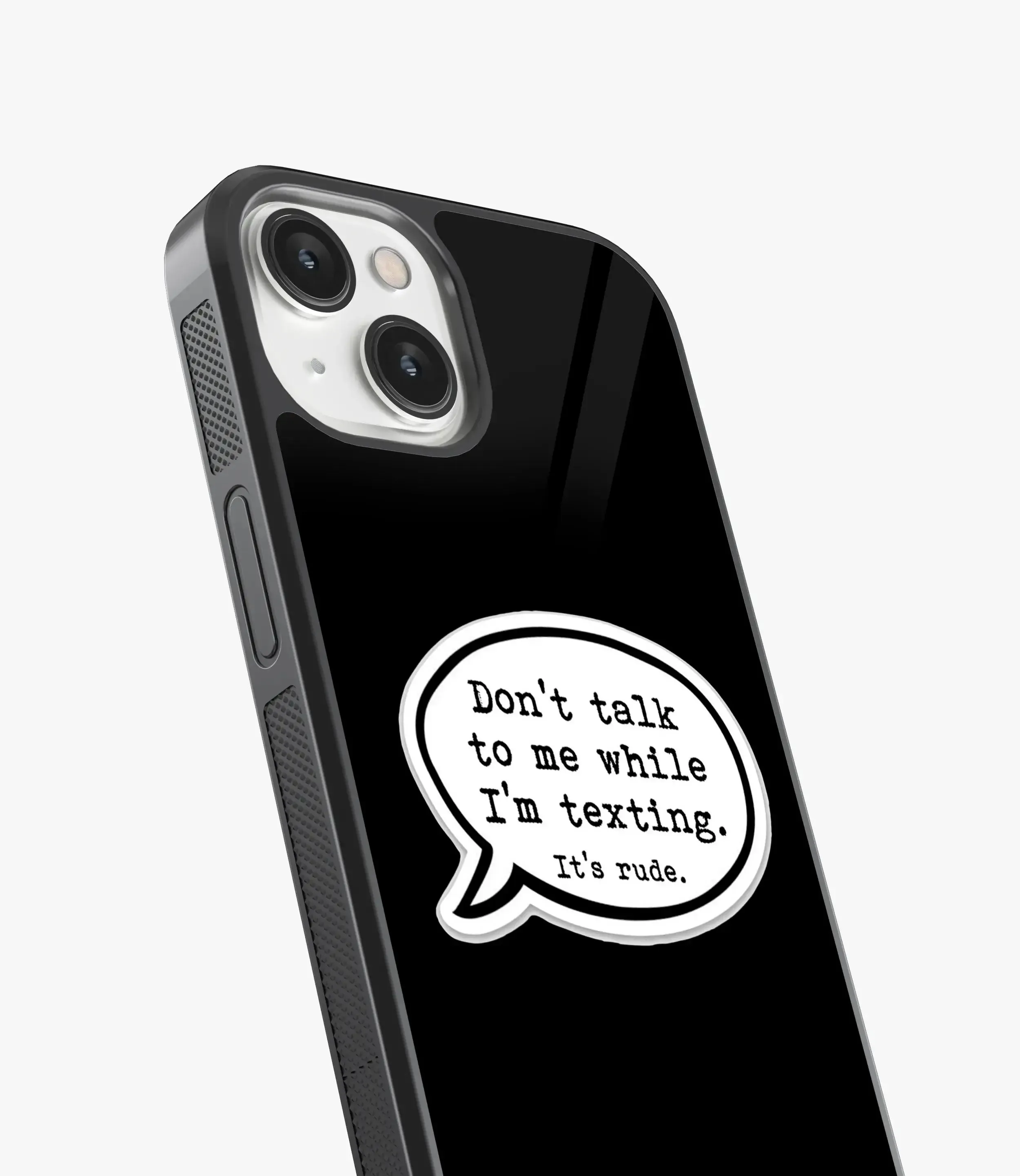 Don't Talk While I'm Texting Glass Case