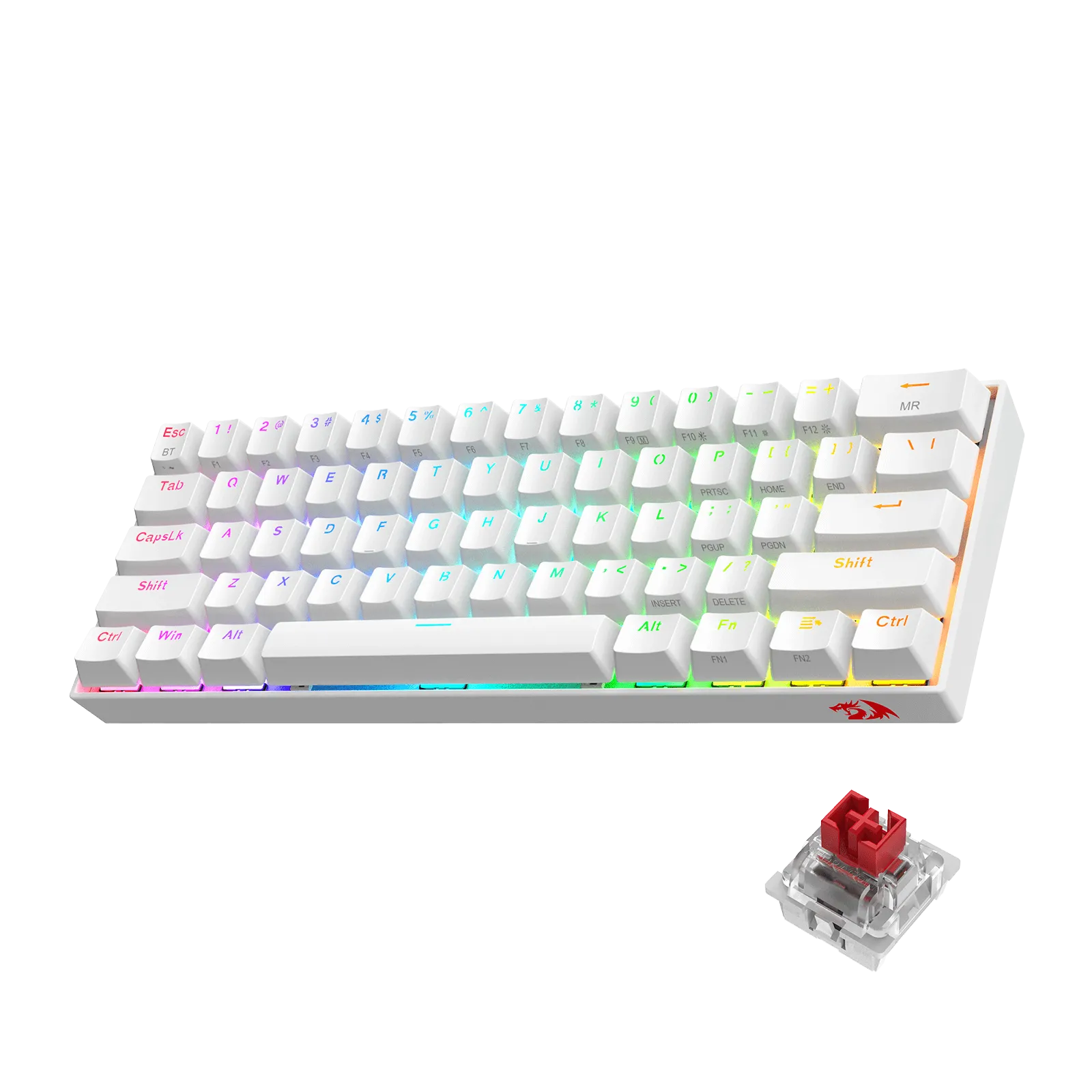 DRACONIC PRO K530 WHITE (Quiet-Red Switches)