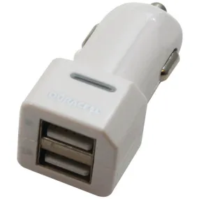 DURACELL PRO169 3.1-Amp Dual USB Car Charger (White)