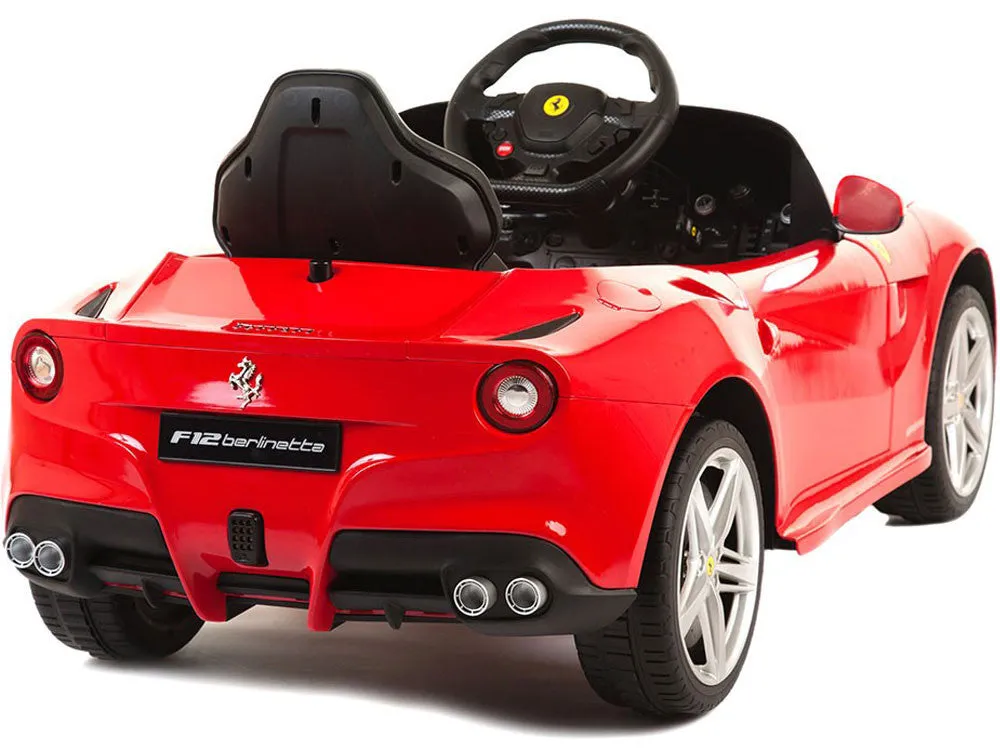 Ferrari F12 Berlinetta Electric Power Wheels Toy Car 12V - Red