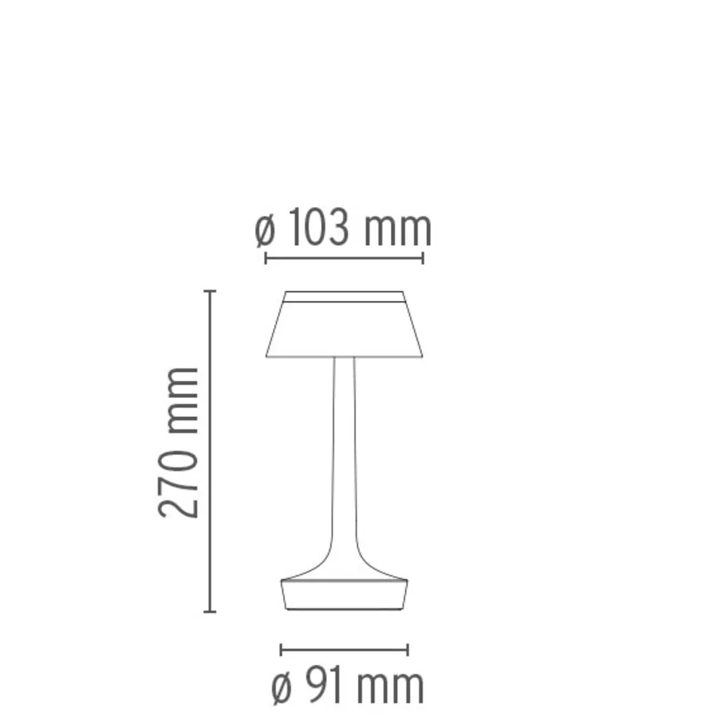 Flos Bon Jour Unplugged Rechargeable Table Lamp - Colour Options