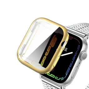 For Apple Watch iWatch Series 7 Full Soft Slim Case 45mm Cover Frame Protective TPU Soft - Gold