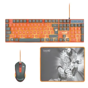 FR-TEC PC Dragon Ball Super PACK   Mouse   Mousepad keyboard Mouse included Gaming USB Grey, Orange