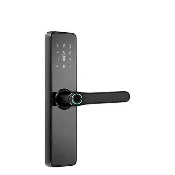 GAAB - R750-04 - Electronic Keyless Smart Door Mortise Lock - Bluetooth / Wi-Fi / Fingerprint - App Management - Black - Entrance - Euro Style