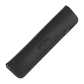 Galen Leather Single Pen Case in Black