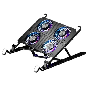 Gaming Laptop Stand Foldable Cooling Pad With 2/4 Fan Detachable Foldable Less than 40db For Macbook Laptop Notebook Accessories