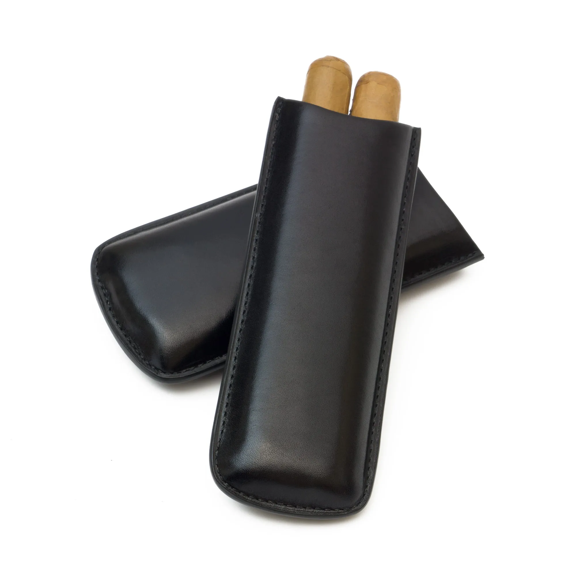 Genuine Leather 2-Finger Cigar Case | TF300