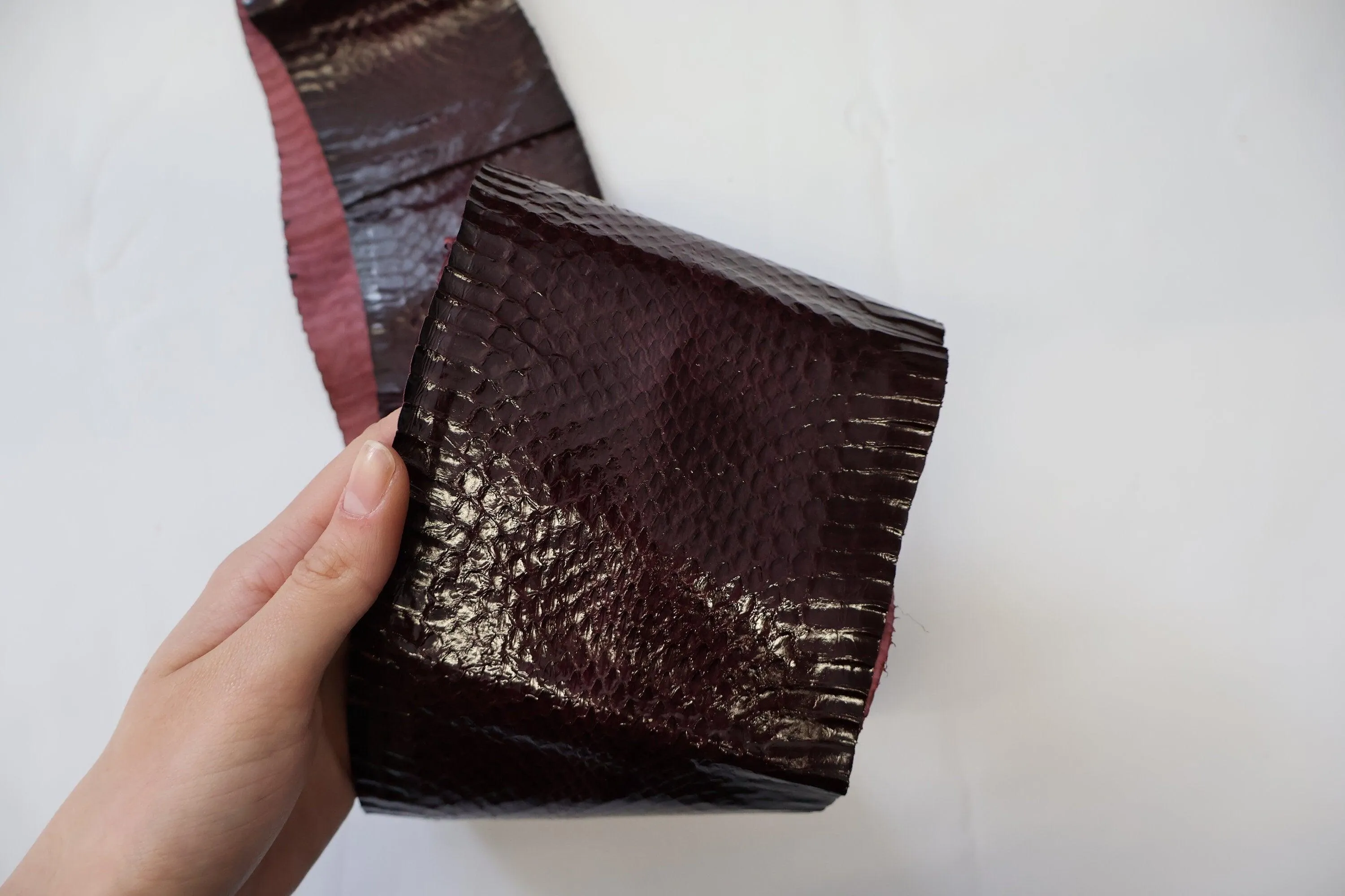 Genuine snakeskins. Real snake leather hide, thin and glossy, thickness 0,3mm(1 oz)