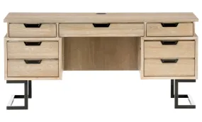 Harper Point Khaki Executive Desk