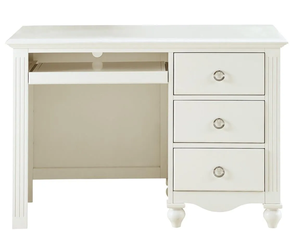 Homelegance Meghan 3 Drawer Writing Desk in White 2058WH-15