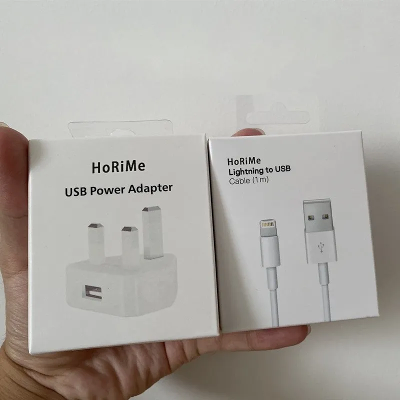 HoRiMe mobile phone charger, charger for smart phones, 18W QC 3.0 USB charger, compatible with iPhone