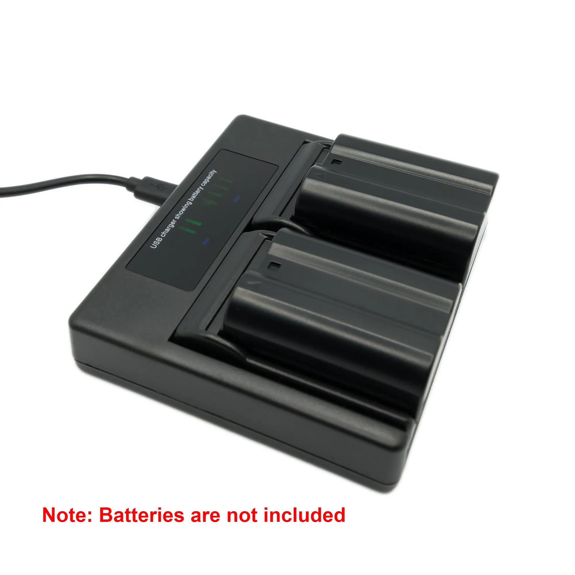 Hridz EN-EL15 Dual Battery Charger for Nikon Z8 Z7 Z6 D780 D500 D600 D750 D810 D850