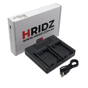 Hridz LP-E12 Dual Smart LCD Charger for Canon EOS M M2 M10 M50 M50ii M100 M200 SL1 SX70