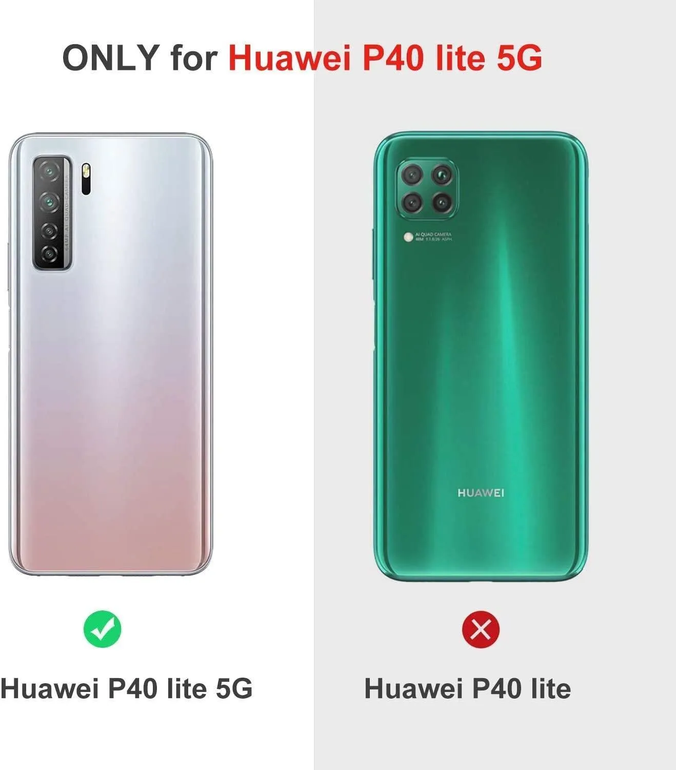 Huawei P40 Lite 5G Silicone Gel Ultra Slim Case Clear