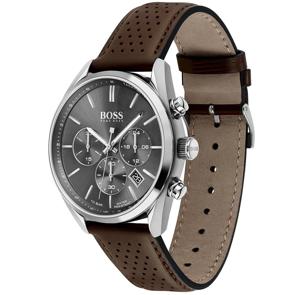 Hugo Boss 1513815 Champion Leather Mens Watch