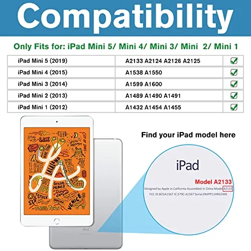 iPad Mini 1st Gen/ 2nd Gen/ 3rd Gen/ 4th Gen/ 5th Gen 7.9" Slim Case with Soft TPU Back | ProCase