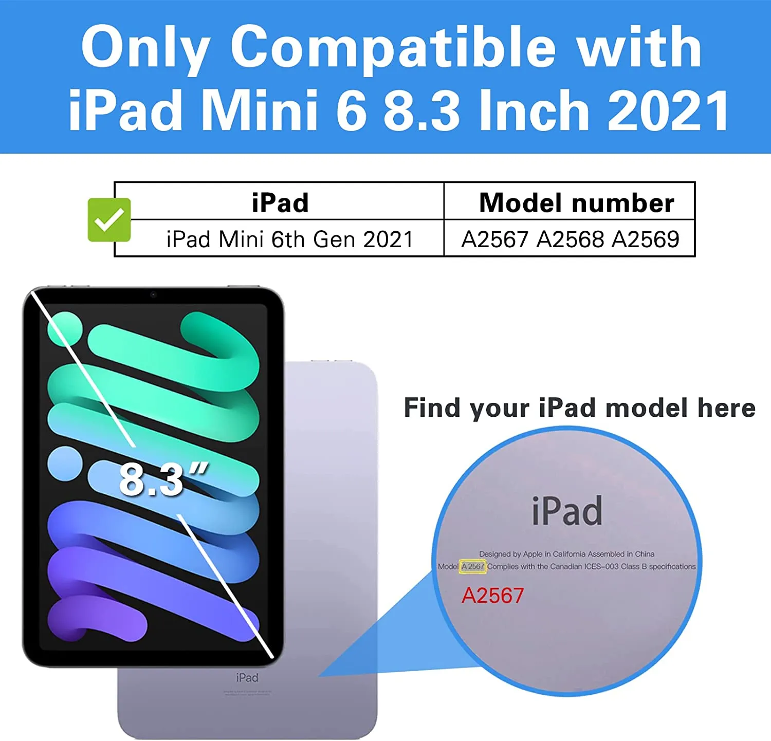 iPad Mini 6th Gen 8.3" 2021 Hard Back Cover Case | ProCase