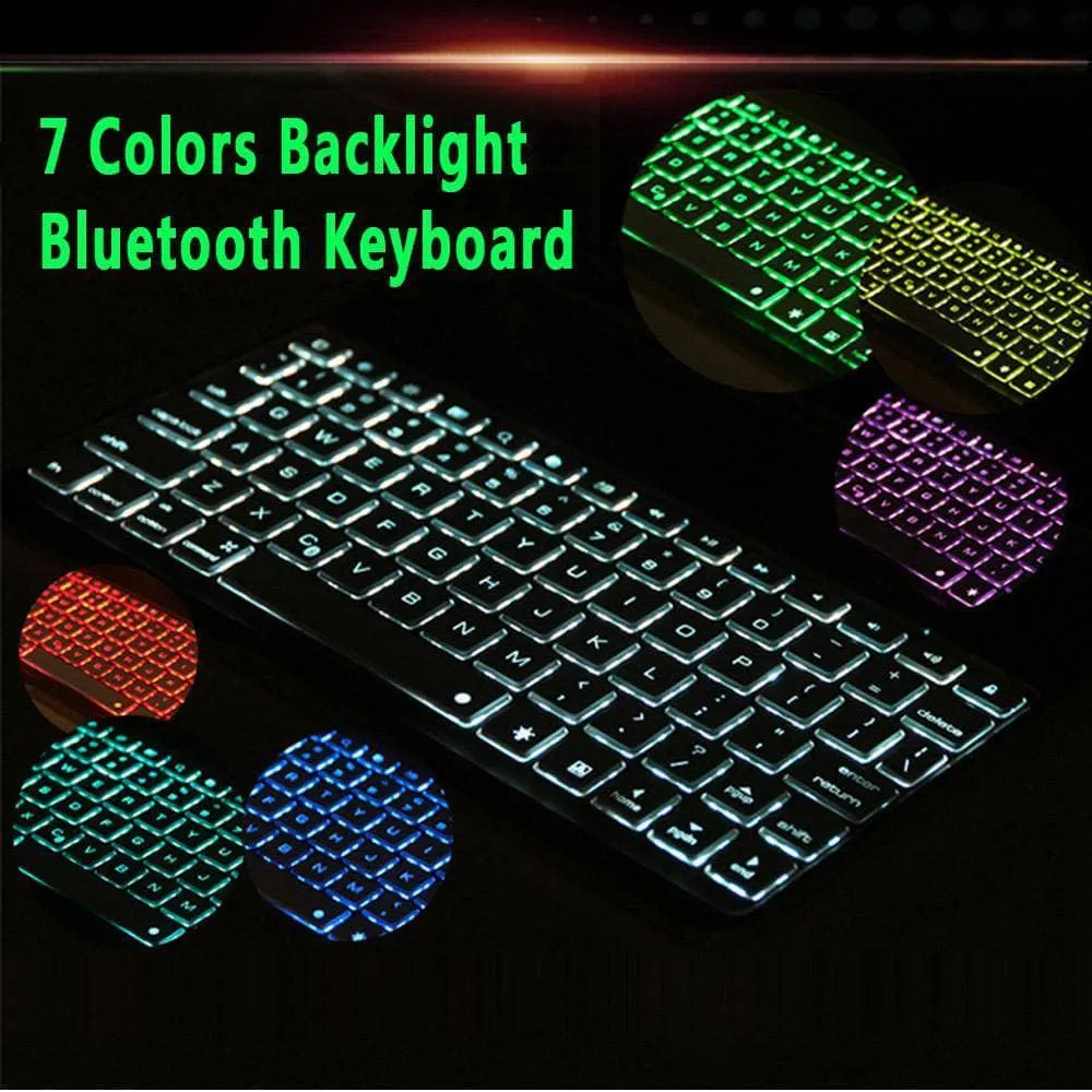 iPad Pro 11 2018 360 Bluetooth Wireless Backlit Keyboard Case A1980