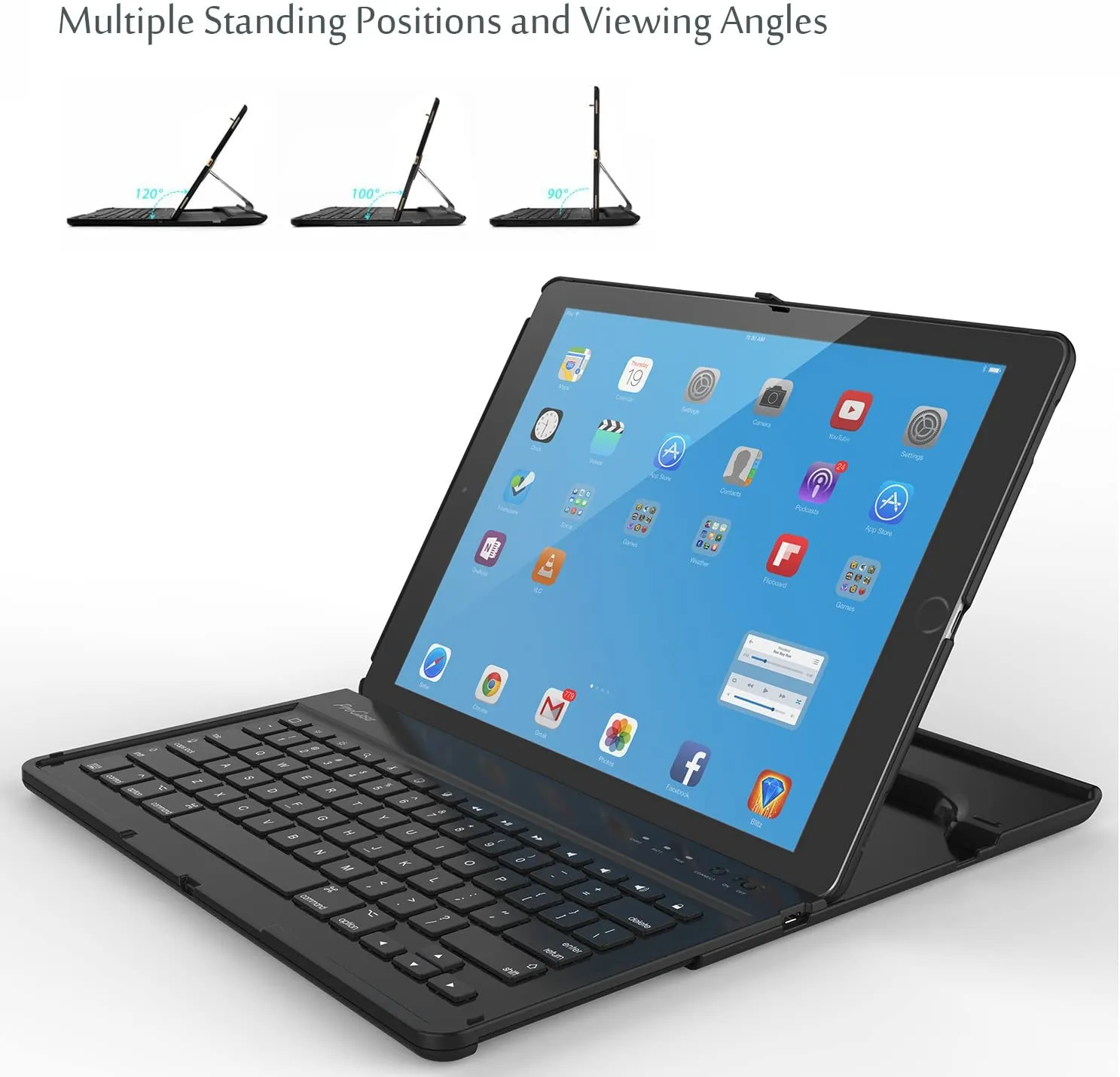 iPad Pro 12.9" 1st Gen/2nd Gen Multiple Angle Keyboard Case | ProCase