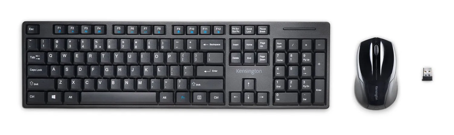 Kensington Pro Fit Low Profile Wireless Desktop Set - Keyboard   Mouse