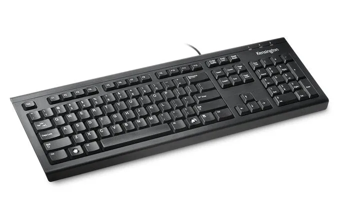 Kensington Valukeyboard In Black With Usb Connection - Uk Layout