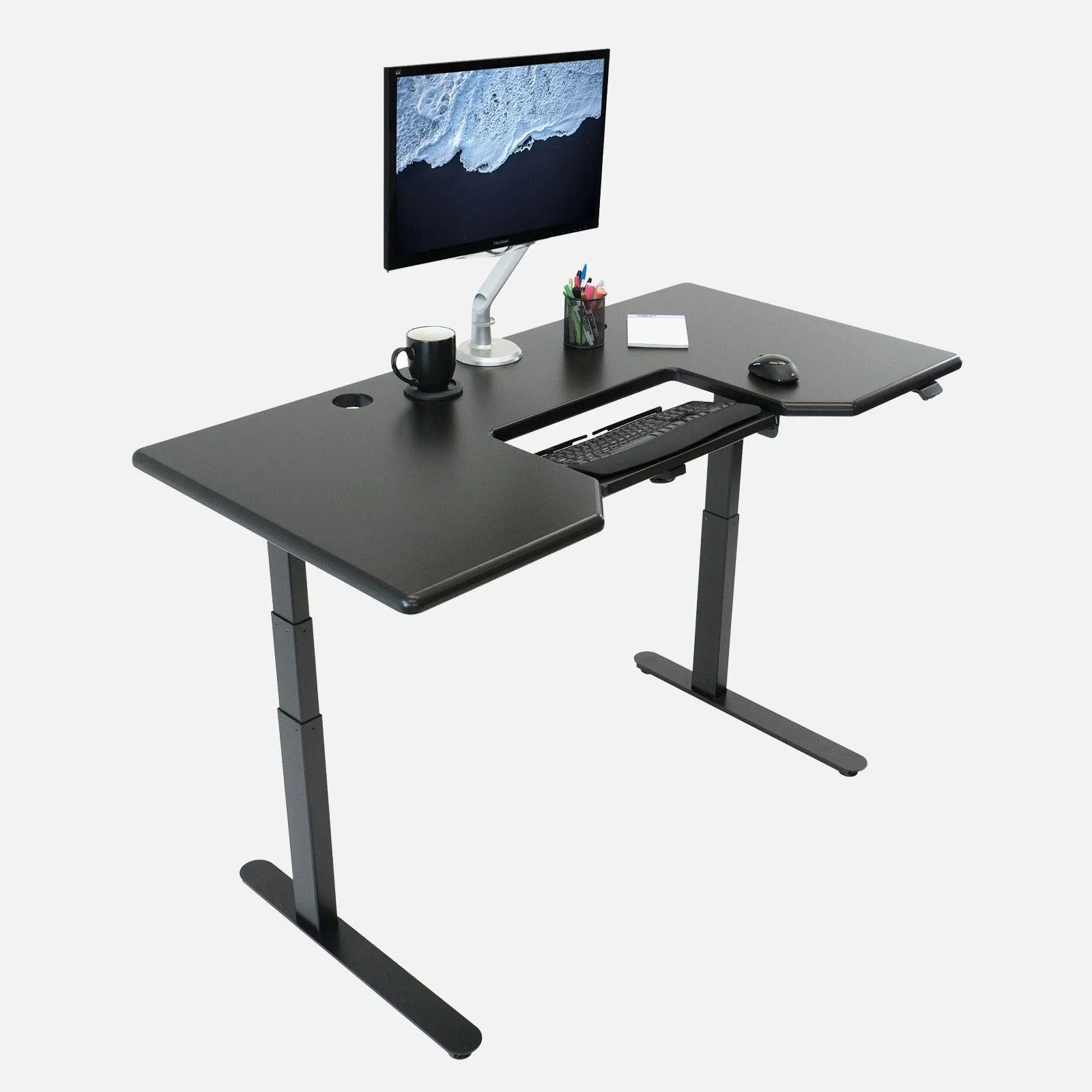 Lander Standing Desk with SteadyType - 3D Laminate