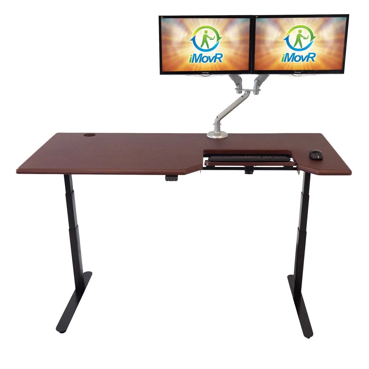 Lander Standing Desk with SteadyType - 3D Laminate