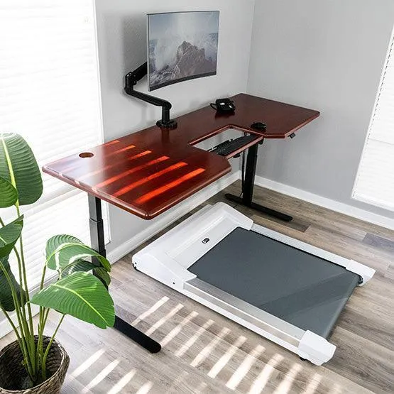 Lander Standing Desk with SteadyType - Solid Wood