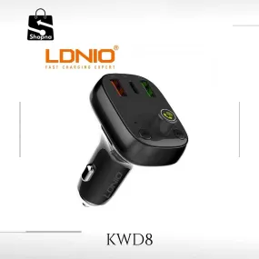 LDNIO Bluetooth FM Transmitter Triple USB Charger / USB-C PD / QC 4.0  / Auto-ID Fast Charging C704Q